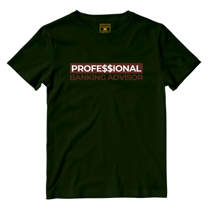 Cotton Shirt: Professional Banking Advisor Brown