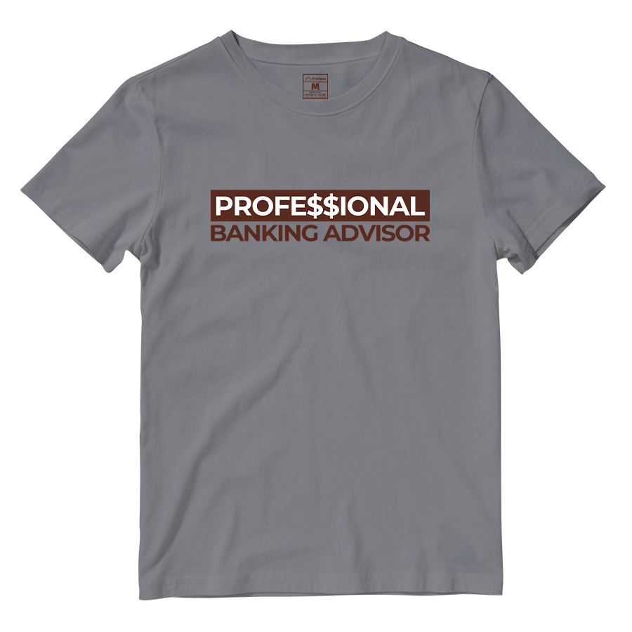 Cotton Shirt: Professional Banking Advisor Brown