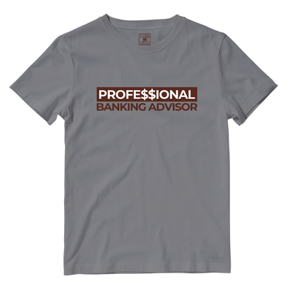 Cotton Shirt: Professional Banking Advisor Brown