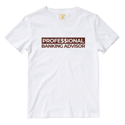 Cotton Shirt: Professional Banking Advisor Brown