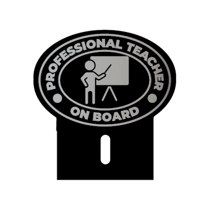 Acrylic Car Emblem: Professional Teacher Ver. 1
