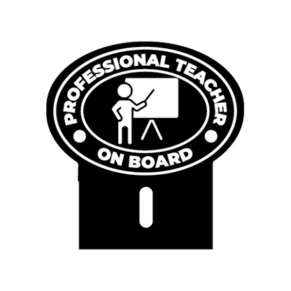 Acrylic Car Emblem: Professional Teacher Ver. 1