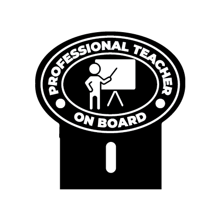 Acrylic Car Emblem: Professional Teacher Ver. 1