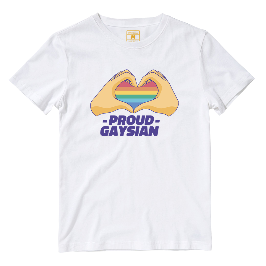 Cotton Shirt: Proud Gaysian Heart