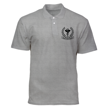 Cotton Polo Shirt: Proud To Serve Humanity Pocket