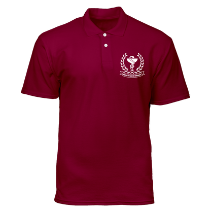 Cotton Polo Shirt: Proud To Serve Humanity Pocket