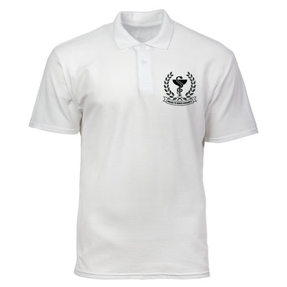 Cotton Polo Shirt: Proud To Serve Humanity Pocket