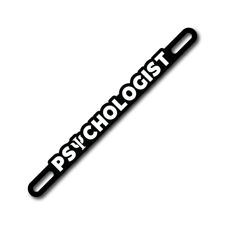 Car Plate Badge: Psychologist Version 2