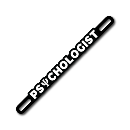 Car Plate Badge: Psychologist Version 2
