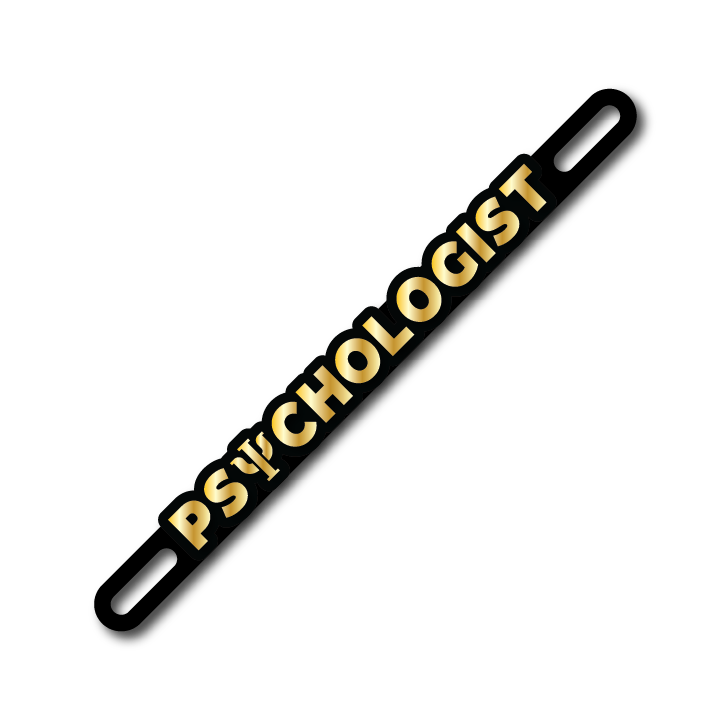 Car Plate Badge: Psychologist Version 2