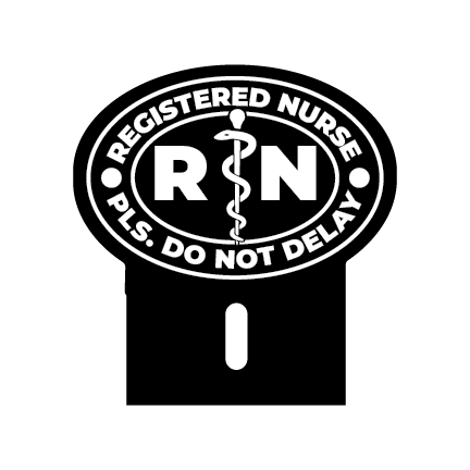 Car Emblem: Nurse RN