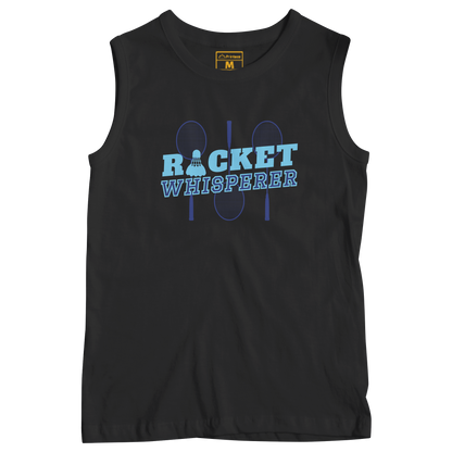 Sleeveless Drifit Shirt: Racket Whisperer Badminton