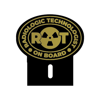 Acrylic Car Emblem: Radiologic Technologist RT
