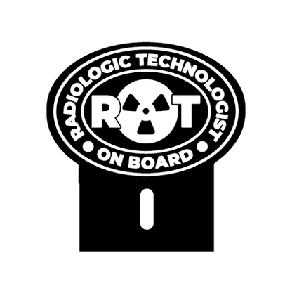 Acrylic Car Emblem: Radiologic Technologist RT