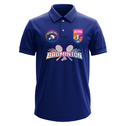 Drifit Polo Shirt: Rainbow Badminton