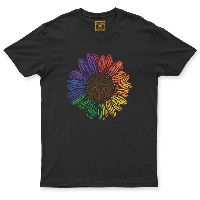 C.Spandex Shirt: Rainbow Sunflower