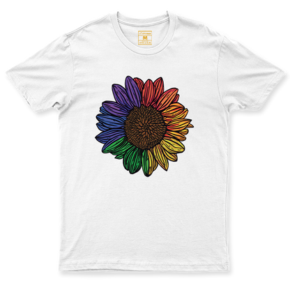 C.Spandex Shirt: Rainbow Sunflower