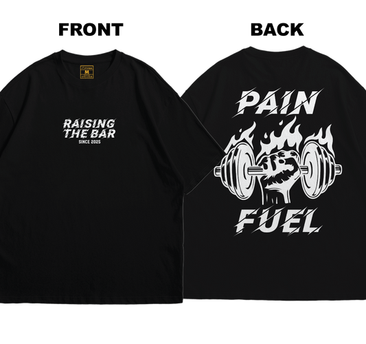 Premium Oversized Cotton Shirt: Raising The Bar (Front and Back)