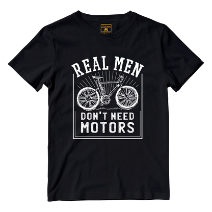 Cotton Shirt: Real Men Cyclist