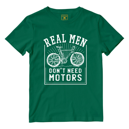 Cotton Shirt: Real Men Cyclist