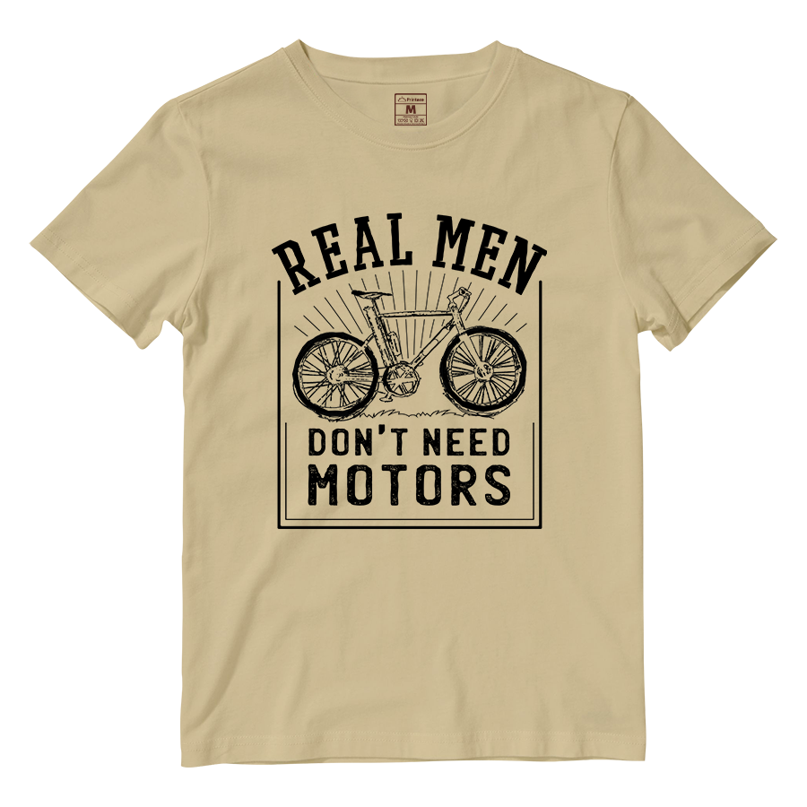 Cotton Shirt: Real Men Cyclist