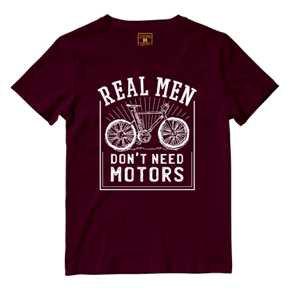 Cotton Shirt: Real Men Cyclist