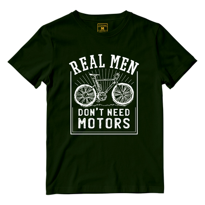 Cotton Shirt: Real Men Cyclist