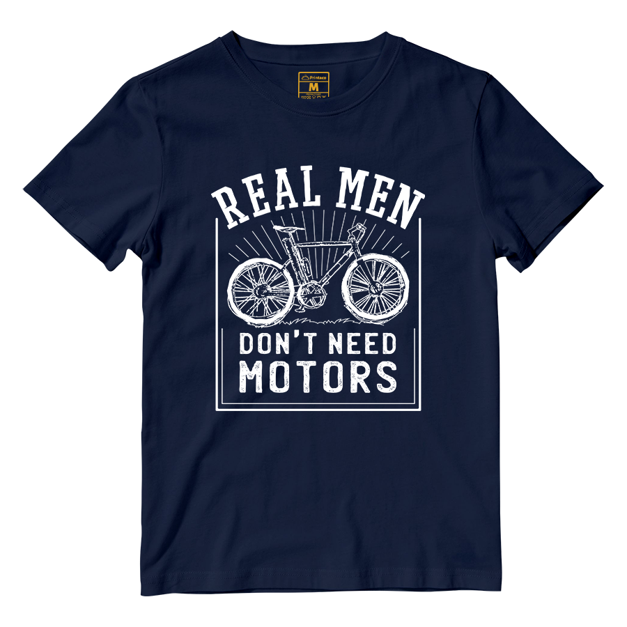 Cotton Shirt: Real Men Cyclist