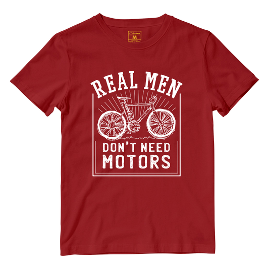 Cotton Shirt: Real Men Cyclist