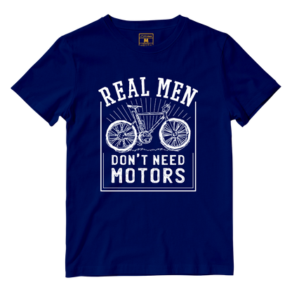 Cotton Shirt: Real Men Cyclist