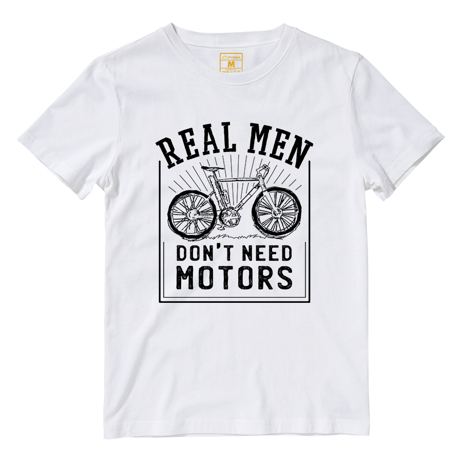 Cotton Shirt: Real Men Cyclist