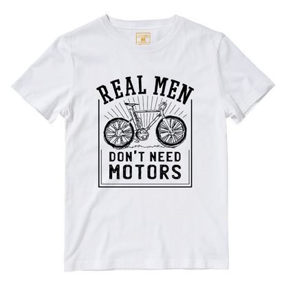 Cotton Shirt: Real Men Cyclist