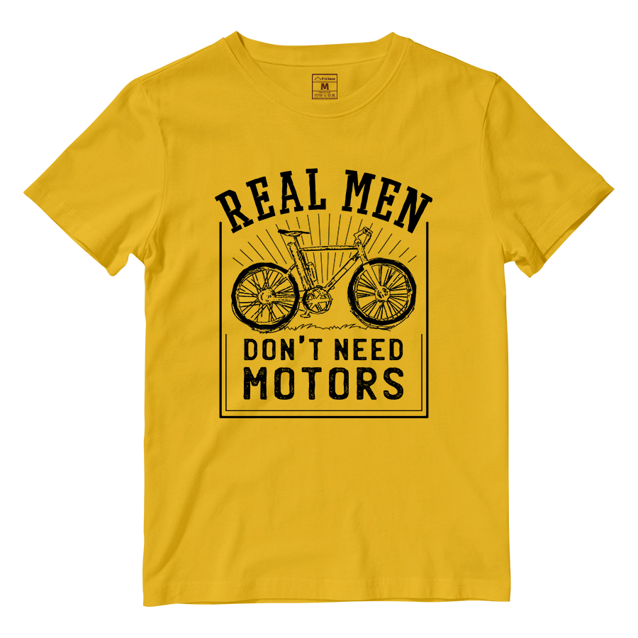 Cotton Shirt: Real Men Cyclist