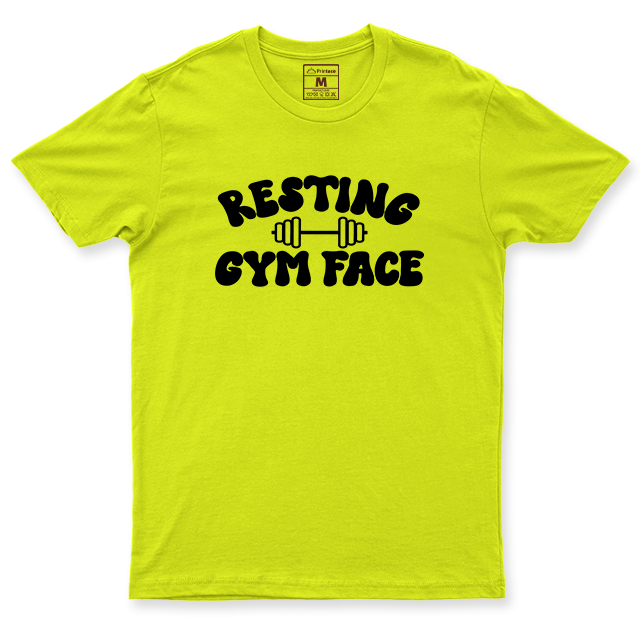 Drifit Shirt: Resting Gym Face