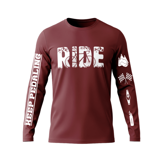 Long Sleeve Drifit Shirt: Ride All Day