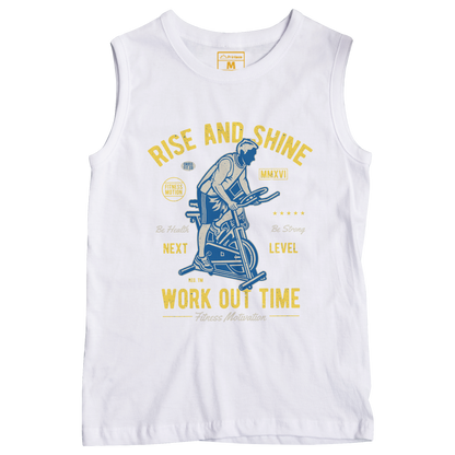 Sleeveless Drifit Shirt: Rise and Shine