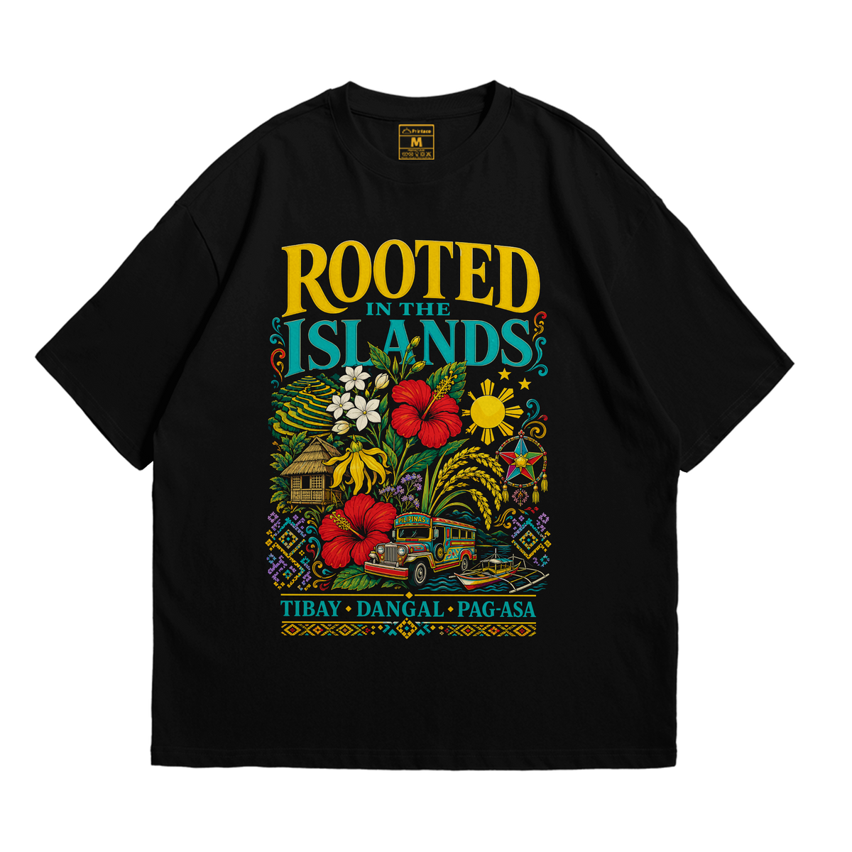 Premium Oversized Cotton Shirt: Rooted Islands