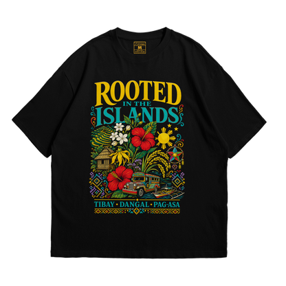 Premium Oversized Cotton Shirt: Rooted Islands