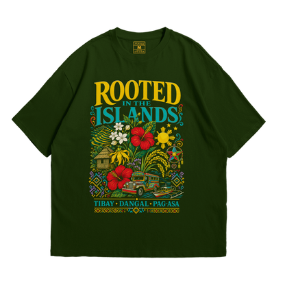 Premium Oversized Cotton Shirt: Rooted Islands