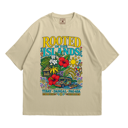 Premium Oversized Cotton Shirt: Rooted Islands
