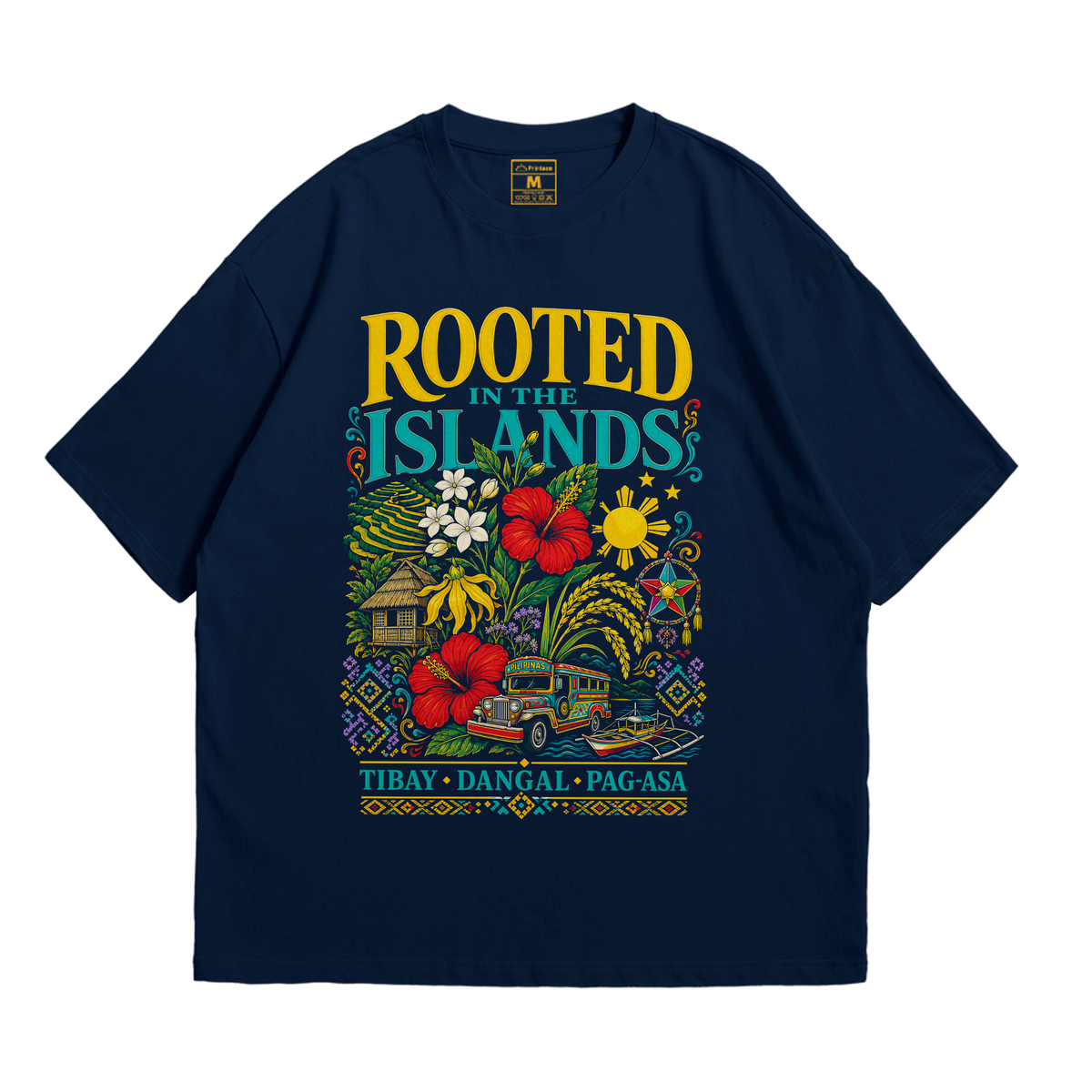 Premium Oversized Cotton Shirt: Rooted Islands