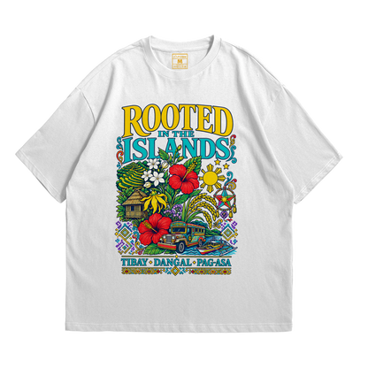 Premium Oversized Cotton Shirt: Rooted Islands
