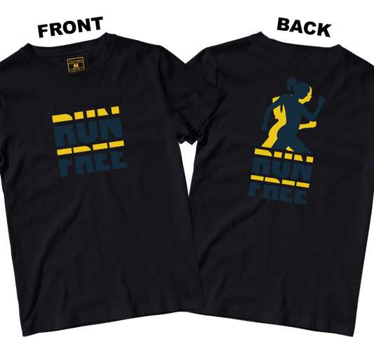 Drifit Shirt: Run Free (Front and Back)