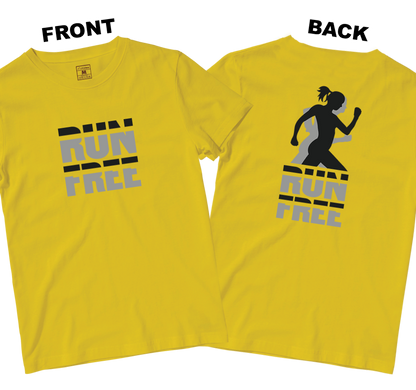 Drifit Shirt: Run Free (Front and Back)