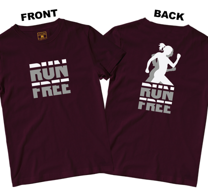 Drifit Shirt: Run Free (Front and Back)