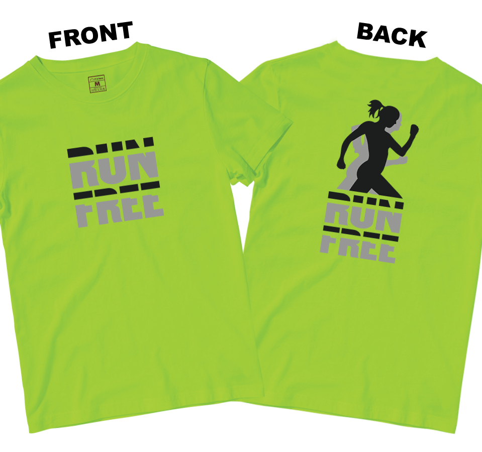 Drifit Shirt: Run Free (Front and Back)