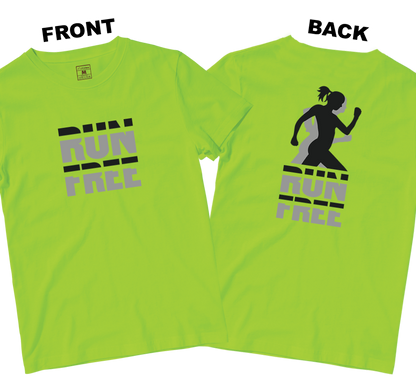 Drifit Shirt: Run Free (Front and Back)