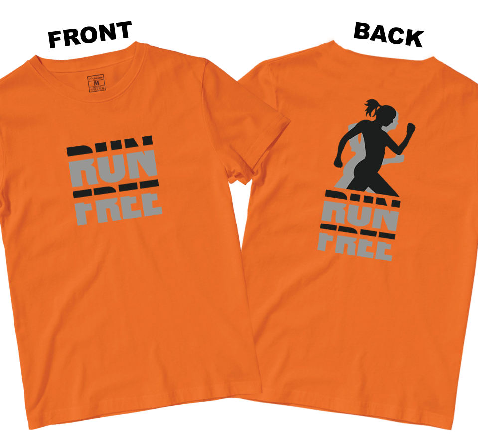 Drifit Shirt: Run Free (Front and Back)