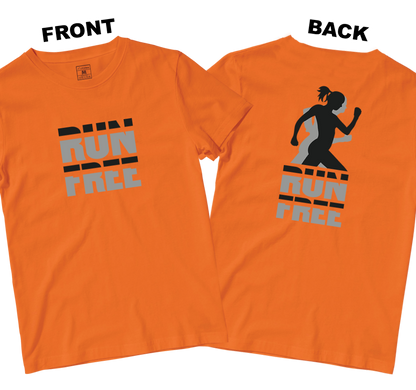 Drifit Shirt: Run Free (Front and Back)