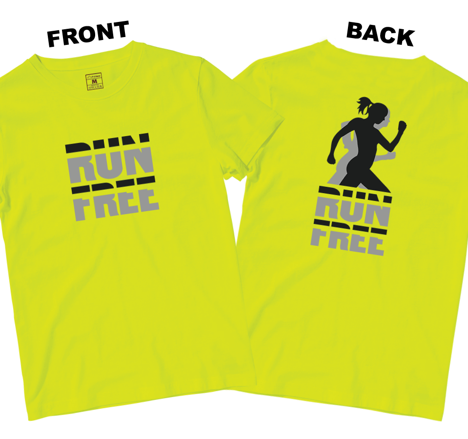 Drifit Shirt: Run Free (Front and Back)